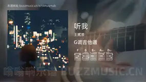 听我 王贰浪 吉他谱G调简单版