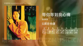 等你等到我心痛 张学友 吉他谱G调简单版
