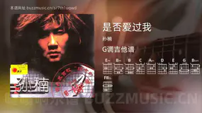 是否爱过我 孙楠 吉他谱G调简单版