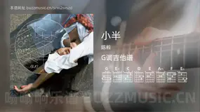 小半 陈粒 吉他谱G调简单版