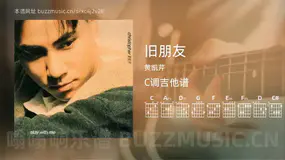 旧朋友 黄凯芹 吉他谱C调简单版