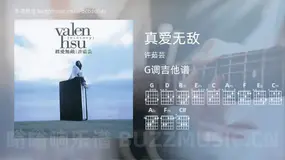 真爱无敌 许茹芸 吉他谱G调简单版