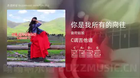 你是我所有的向往 音符姑娘 吉他谱C调简单版