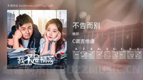 不告而别吉他谱C调 杨彤 简单版