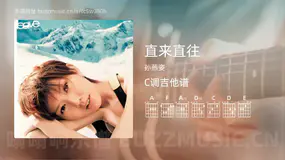 直来直往 孙燕姿 吉他谱C调简单版