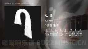 Salt Ava Max 吉他谱G调简单版