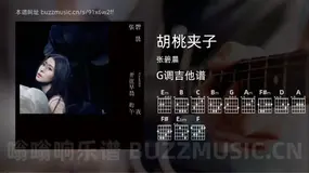 胡桃夹子 张碧晨 吉他谱G调简单版