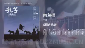 幽兰操 王菲 吉他谱G调简单版