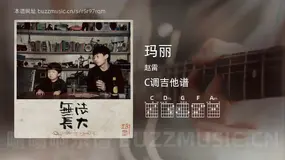 玛丽吉他谱C调 赵雷 简单版