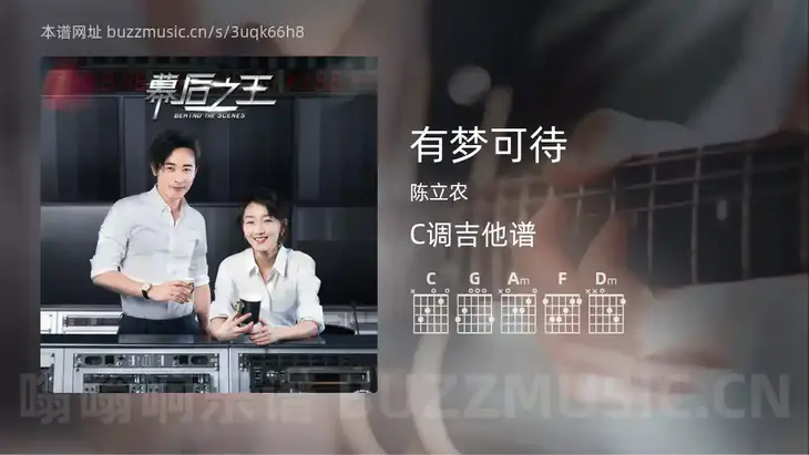 有梦可待 陈立农 吉他谱C调简单版