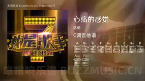 心痛的感觉 陈明 吉他谱C调简单版