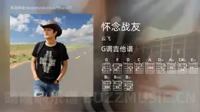 怀念战友吉他谱G调 云飞 简单版