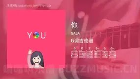 你 GALA 吉他谱G调简单版