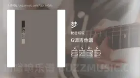 梦吉他谱G调 秘密后院 简单版
