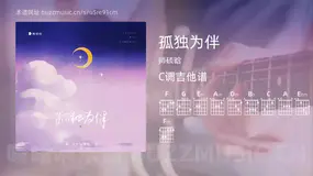 孤独为伴吉他谱C调 师硕晗 简单版