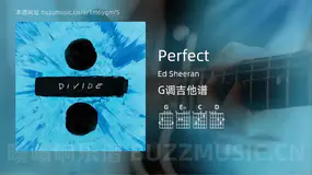 Perfect Ed Sheeran 吉他谱G调简单版