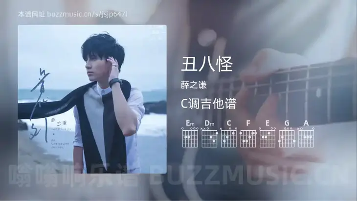 丑八怪 薛之谦 吉他谱C调简单版