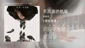 不流泪的机场 林俊杰 吉他谱C调简单版