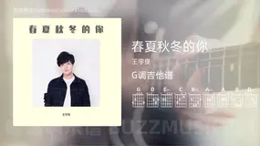 春夏秋冬的你吉他谱G调 王宇良 简单版