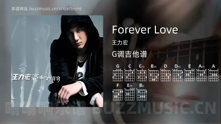 Forever Love吉他谱G调 王力宏 简单版