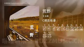 荒野 王玉萌 吉他谱C调简单版