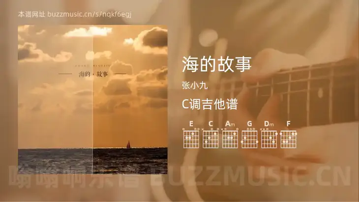 海的故事吉他谱C调 张小九 简单版