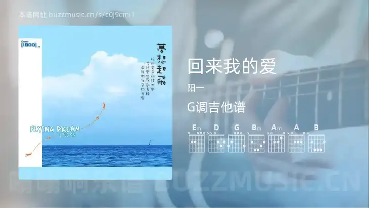 回来我的爱吉他谱G调 阳一 简单版