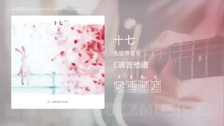 十七 无边界音乐 吉他谱C调简单版