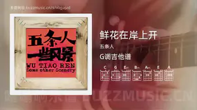 鲜花在岸上开 五条人 吉他谱G调简单版