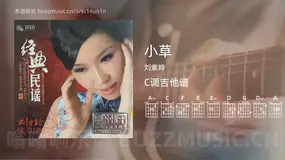 小草吉他谱C调 刘紫玲 简单版