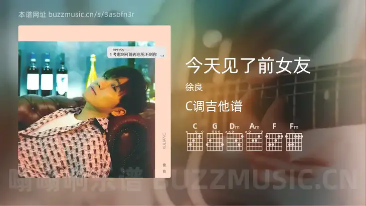 今天见了前女友吉他谱C调 徐良 简单版