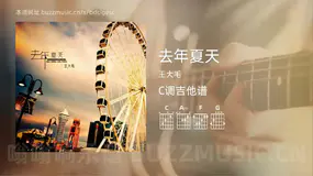去年夏天吉他谱C调 王大毛 简单版