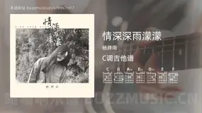 情深深雨濛濛 杨胖雨 吉他谱C调简单版