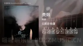 费烟 阿叔 吉他谱G调简单版