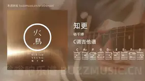 知更 杨千嬅 吉他谱C调简单版
