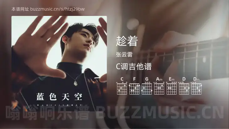 趁着 张云雷 吉他谱C调简单版