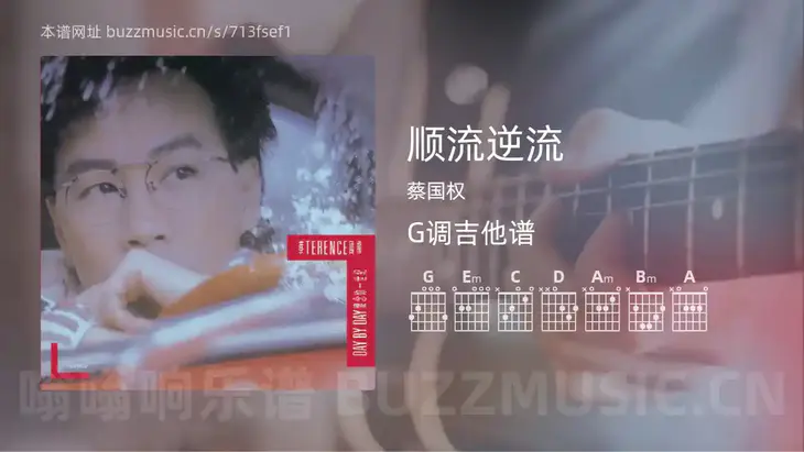 顺流逆流 蔡国权 吉他谱G调简单版