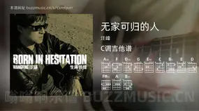 无家可归的人吉他谱C调 汪峰 简单版