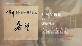 那时的爱情吉他谱C调 甫平 简单版