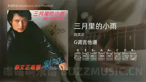 三月里的小雨 刘文正 吉他谱G调简单版