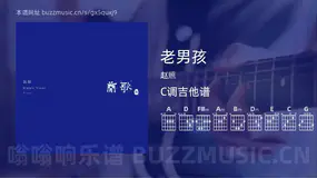 老男孩 赵照 吉他谱C调简单版