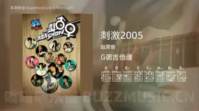 刺激2005 赵英俊 吉他谱G调简单版
