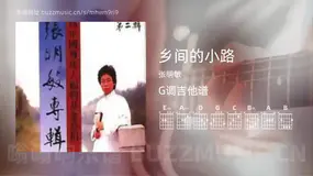 乡间的小路 张明敏 吉他谱G调简单版