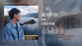 遥远的你 陈曦 吉他谱G调简单版
