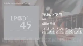 绿岛小夜曲 赵鹏 吉他谱G调简单版