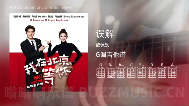 误解 戴佩妮 吉他谱G调简单版