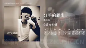 分手的距离 李魏西 吉他谱G调简单版
