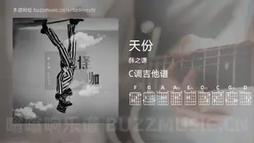 天份 薛之谦 吉他谱C调简单版