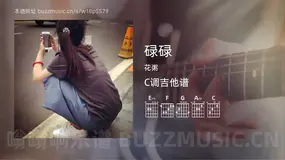 碌碌 花粥 吉他谱C调简单版