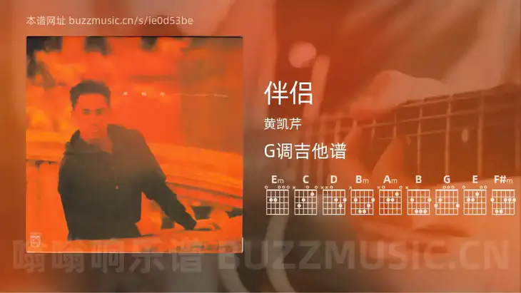 伴侣 黄凯芹 吉他谱G调简单版